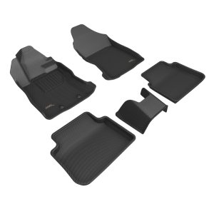 Subaru Crosstrek Floor Mat Set - 3D MAXpider - Kagu - Black - `24-`26 Subaru Crosstrek Floor Mat Set - 3D MAXpider - Kagu - Black - `24-`26